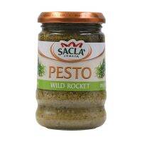 [Hot Deal] Free delivery จัดส่งฟรี  Sacla Italia Wild Rocket Pesto 190g. Cash on delivery เก็บเงินปลายทาง