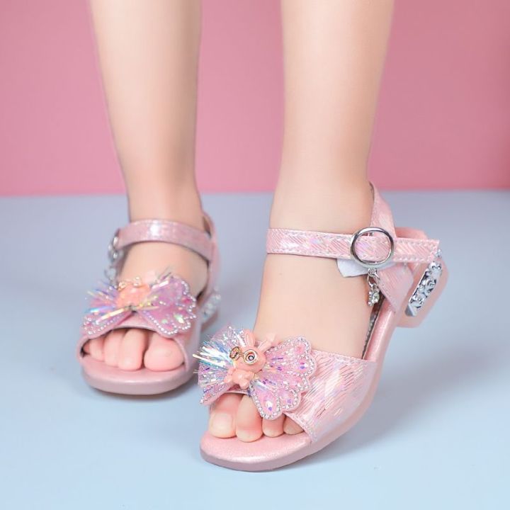 girls-sandals-2023-summer-new-childrens-princess-rhinestone-bow-fashion-girl-student-baby-dance-sandals