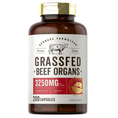 Carlyle Grass Fed Beef Organs 3250mg | 200 Capsules