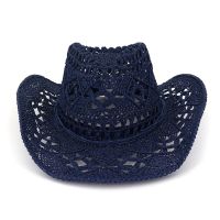 Western Cowgirl Hat Simple Cowboy Straw Hat Outdoor Wide Brim All-match Sunshade for Street Strolling Parties Gathering