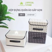 Hộp vải đựng đồ cá nhân, đồ lót - Hộp đựng quần áo Morning House có nắp