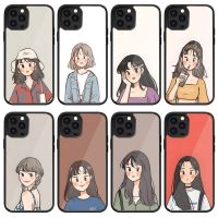 {Chaoke digital branch} Fundas เคสโทรศัพท์วาดด้วยมือบุคลิกภาพสำหรับ Iphone 6 6S 7 8 Plus Xr Xs 11 12 13 Mini Pro Max