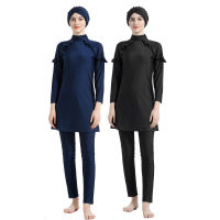 New Muslim bathing suit Women Long Sleeve Muslim Swimwear Hooded Hijab Arabic Islamic Swim Surf Wear Burkinis Bathing