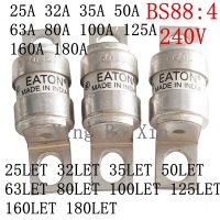 2PCS Bussmann fuse BS88:4 25LET 32LET 35LET 50LET 63LET 80LET 100LET 125LET 160LET 180LET 240V ac 25A 32A 35A 50A 63A 80A 100A Electrical Circuitry Pa