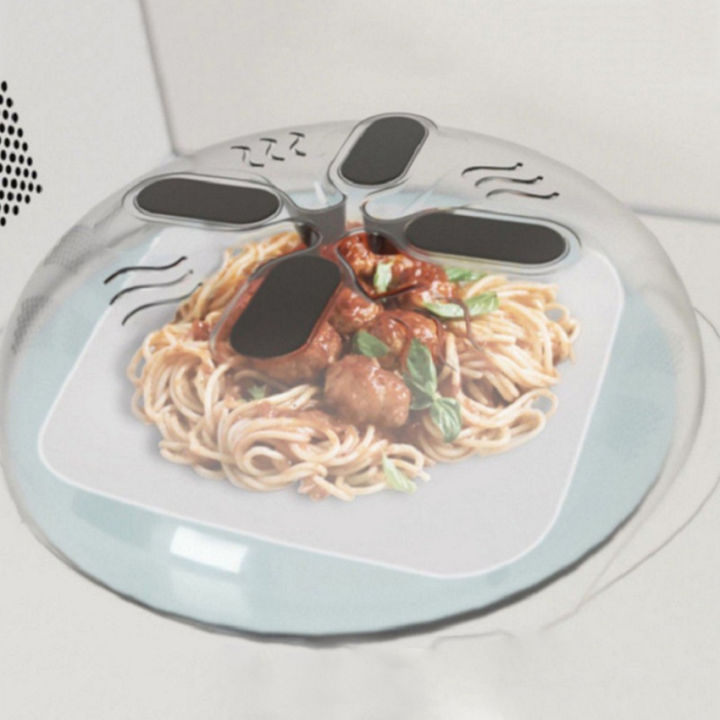 1pc Magnetic Microwave Cover For Food Microwave Splatter Cover Clear  Microwave Plate Cover Dish Cover For Microwave Oven Cooking Anti-Splatter  Guard Lid With Steam Vents Large