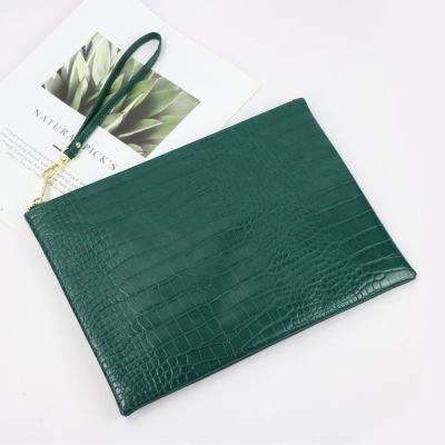 New Crocodile PU Leather Clutch Bag Laptop Sleeve For Macbook Air Pro 11" 12" 13", Ostrich Snake Leather Laptop Pouch for IPAD