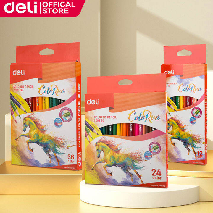 Deli 12 Colored Pencils For School Supplies High Quality Popular With ...