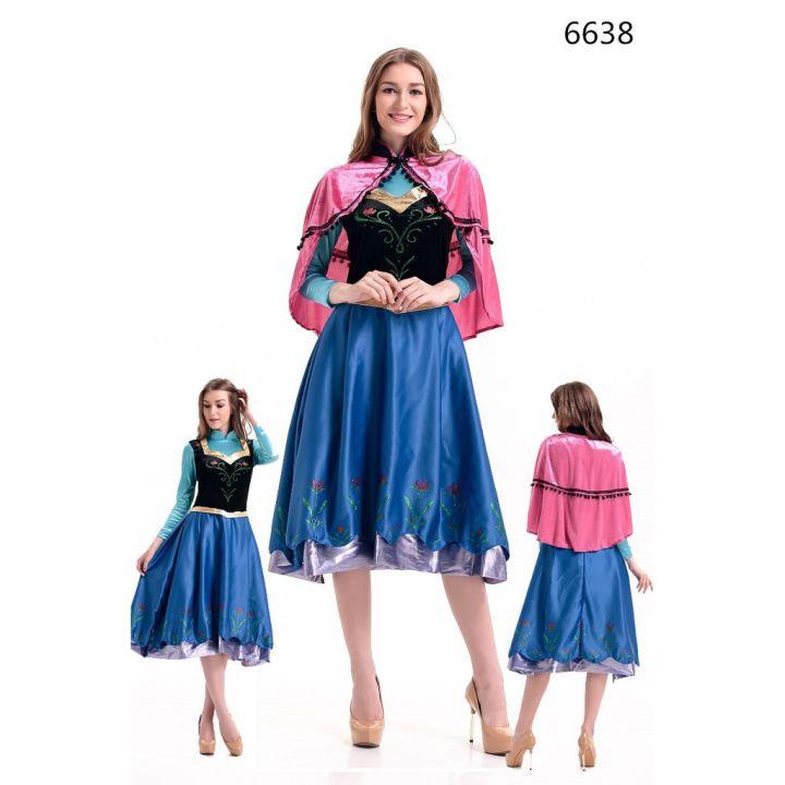 ฺbest-seller-ชุดอันนาเอลซ่าแห่ง-frozen-ชุดเจ้าหญิงอันนาผู้ใหญ่-ชุดอันนาผู้ใหญ่-ชุดอันนา-cp172-wc21-ชุดแฟนซี-ชุดเด็ก-การ์ตูน-fancy-kids-fashion