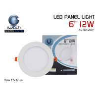 โคมฝังฝ้า 6"12W ทรงกลม IWC-PANEL-6-12W-R แสงขาว