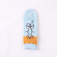 Summer new cartoon creative boat socks ladies cotton socks and anime pattern socks