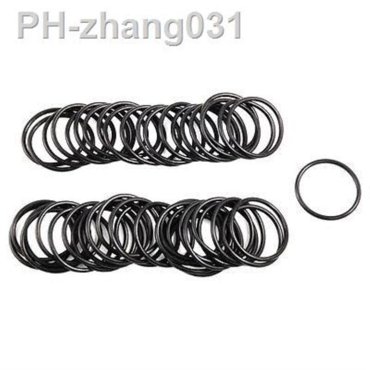 100 Pcs Automobile Black NBR O Rings Oil Seal Washers 29mm x 2mm x 25mm