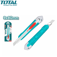 TOTAL มีดคัตเตอร์ ด้ามพลาสติก (ใบมีด 9 มม.) รุ่น THT5110915 ( Snap-Off Blade Knife ) มีด มีดคัทเตอร์