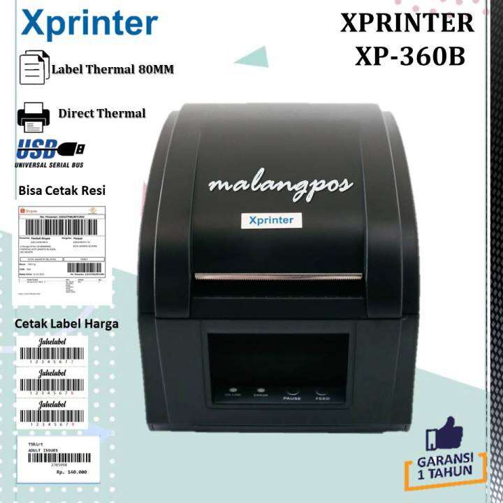 PRINTER BARCODE THERMAL XPRINTER XP 360B/XP 330B PRINTER LABEL HARGA RESI MARKETPLACE Lazada