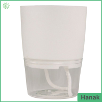 Hanak กระถางต้นไม้ที่เก็บน้ำ2ชั้นทำจากพลาสติกใสกระถางต้นไม้รดน้ำต้นไม้1ชิ้น