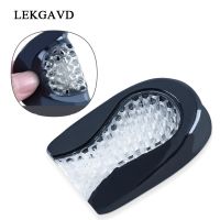 ✖₪♙ 1 Pair Silicone Gel Heel Pad for Shock Absorption Plantar Fasciitis Pain Relief Foot Care Insert Insole Height Increase Cup Cush