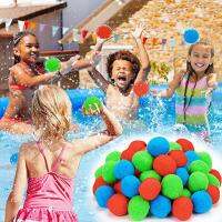 50Pcs Water Balls Super Soft Eco-friendly High-Elastic No Odor Cotton Colorful Balls Water Balloons Swimming Pool Toys for Summe Balloons