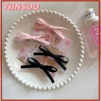 TIINSOO 2pcs ริบบิ้นบัลเล่ต์หวาน คลิปผมกุทัณฑ์ ชุดคลุมศีรษะ อุปกรณ์เสริมผม กิ๊บติดผมโบว์ ของใหม่ แฟชั่นสำหรับผู้หญิง บางคลิปหนีบ สาวๆ