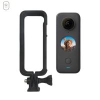 VISIONN เคส Insta360หนึ่ง X3สำหรับ Insta360หนึ่ง X2กันกระแทกป้องกันการตกอะแดปเตอร์ขาตั้งกล้องเปลือกแข็งกรอบกล้องแอคชั่นแคมเมราสำหรับกรอบอลูมิเนียม Insta360สำหรับกรอบกันกระแทก Insta360สำหรับ Insta360เคสป้องกัน