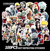 สติ๊กเกอร์นารูโตะ นารูโตะ naruto sticker ของเล่น ของขวัญ ของสะสม สติ๊กเกอร์ (4-7 cm/100 ชิ้น)(B)