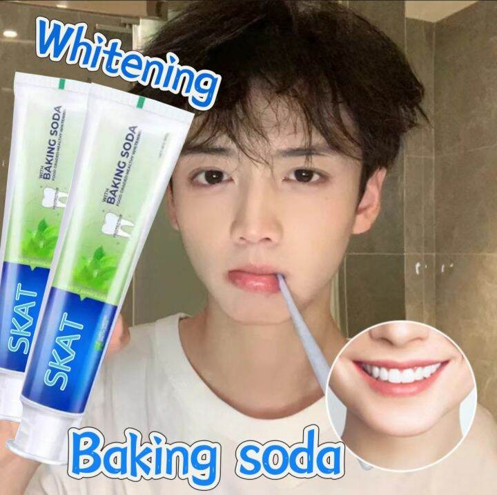 Baking Soda And Mint Toothpaste 180g Teeth Whitening Effectively