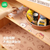 Line Friends Oil Proof Drawer Pad Cabinet Pad Waterproof And Moisture-Proof Dining Mat,Special Mold Proof Sticker Pad For Kitchen Cabinet