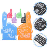 Mlinstudio 6pcs foam fingers สำหรับการเชียร์โฟมนิ้วกีฬากิจกรรมกีฬาอุปกรณ์กีฬาเชียร์ลีดเดอร์