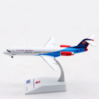 1200 Scale สำหรับ Fokker 100 OM-BYB สโลวักสายการบินเครื่องบินของเล่นเครื่องบิน Diecast โลหะผสมเครื่องบิน Landing Gear รุ่น