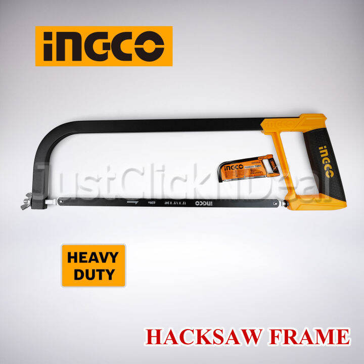 Ingco Hacksaw Frame 12 Inch Gagang Gergaji Besi Heavy Duty Lazada