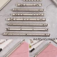 A4/B5/A5/A6/A7 Metal Spiral Rings Binder Clip Loose-leaf File Folder Clip Notebook Binding Hoops Stationery Office Supplies