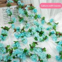 【CC】 Artificial Flowers Fake Blossoms Garland Hanging Vine Decorations DecorationTH