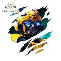 EARLFAMILY สติกเกอร์ติดรถ Bumblebee ขนาด13ซม. X 11.5ซม. แฟชั่นสติ๊กเกอร์ไวนิลรถมอเตอร์ไซค์แต่งท่อรถยนต์กันน้ำ