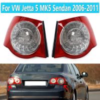 โคมไฟ LED ด้านหลังรถไฟท้ายด้านขวาซ้ายด้านนอก DRL ใส่ได้พอดีกับ VW Jetta 5 MK5 Sendan 2006 2007 2008 2009 2010 2011