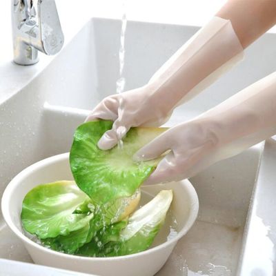 3 Pairs Of Anti-cut Waterproof Gloves For Household Kitchen Cleaning Tools Reusable Rubber Latex Dishwashing Gloves Safety Gloves