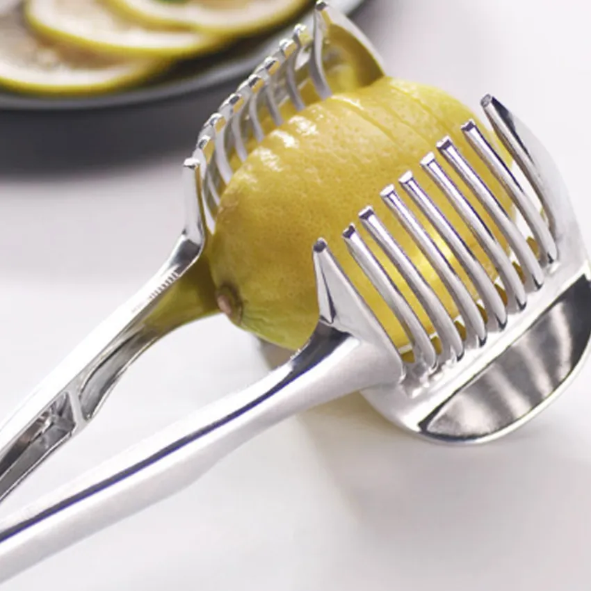 Plastic Potato Slicer Tomato Cutter Tool Shreadders Lemon Cutting Holder  Cooking Tools Kitchen Accessories