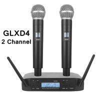 GLXD4ไร้สายแบบมืออาชีพ UHF ห้องอัดเสียงคืนเวทีคาราโอเกะจัดงานเลี้ยงไมค์