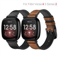 【lz】☢  Qualidade Couro Silicone Band Loop Para Fitbit Sense 2 Mulheres Homens Esportes Soft Watch Bracelet Strap Para Fitbit Versa 4 3