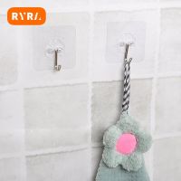 【YF】 Hot WaterproofStrong Transparent Wall Hanger Rack Space Saver Flower Adhesive Hook Heavy Load Sucker Bathroom Home Crochet