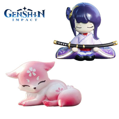 Genshin Impact Yae Miko Fox รูป Raiden Sho Figurines ผู้ทรงอำนาจ Narukami Ogosho รุ่นสะสม Figures ของเล่นของขวัญ
