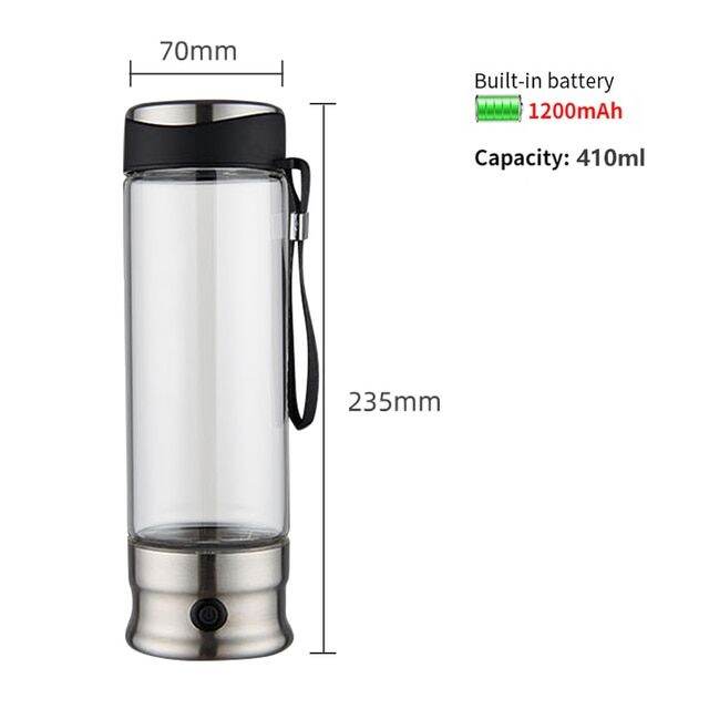 Electric Water Filter Hydrogen Water Generator Bottle Ionizer Maker ...