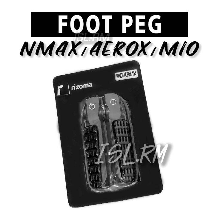foot peg foot rest aerox nmax mio BLACK 2 pcs Rizoma Brand Lazada PH