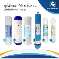 ชุดไส้กรองน้ำดื่ม RO 75GPD 6 ขั้นตอน