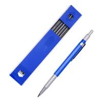 2.0mm Mechanical Pencil Lead Pencil for Draft Drawing Carpenter Crafting Art Sketching with 12 Pcs Refill