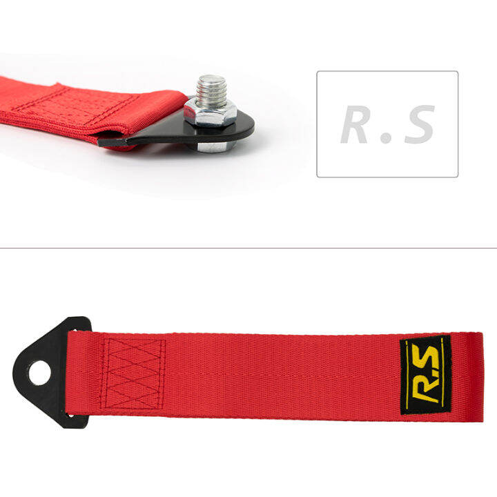 Excellent Car Tow Strap Towing Rope Belt Heavy Duty Red Tow Rally