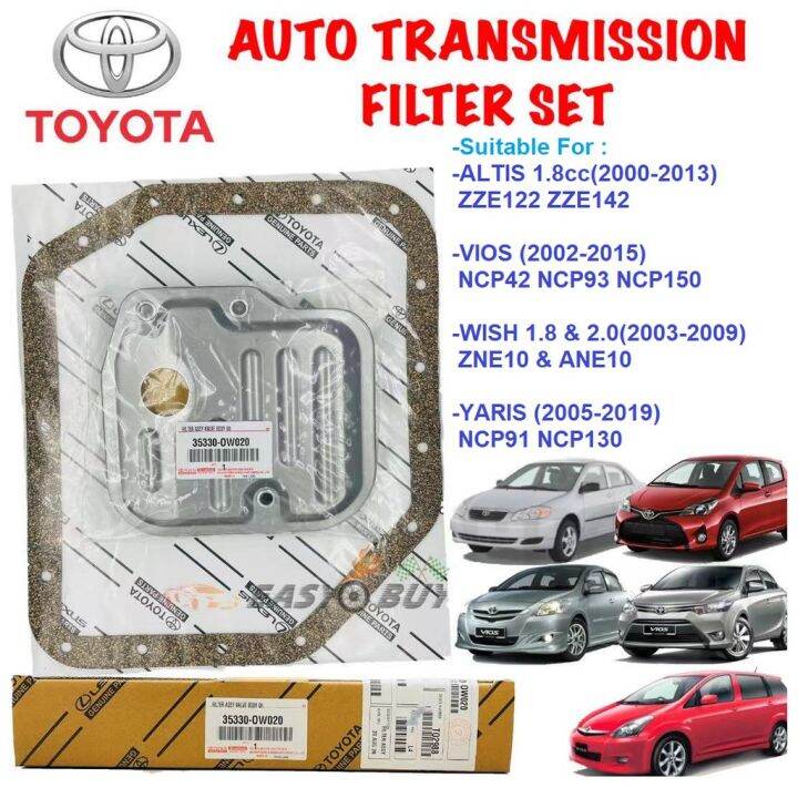 ATF Auto Transmission Filter Set Toyota Vios NCP42 NCP93 NCP150 / Yaris