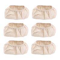 6 Pcs Oval Shape Bread Proofing Basket Cover Natural Rattan Baking Dough Sourdough Proofing Basket Cloth Liner