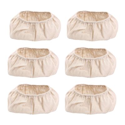 6 Pcs Oval Shape Bread Proofing Basket Cover Natural Rattan Baking Dough Sourdough Proofing Basket Cloth Liner