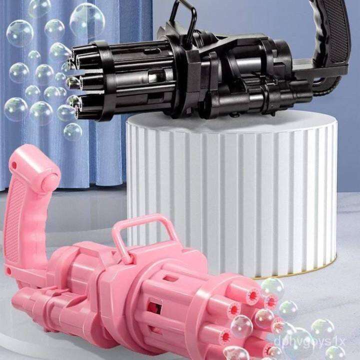 เครื่องเป่าฟองเครื่องทำฟอง-bubble-gun-gatling-ฟองสบู่ของเล่น-ปืนเป่าฟองใส่ถ่าน-สุดฮิต