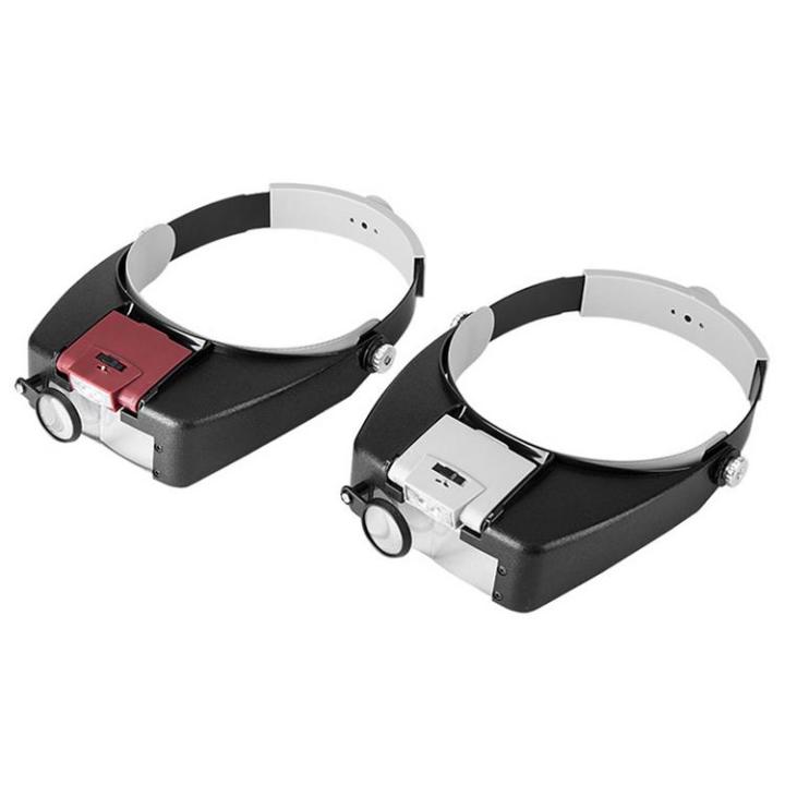Head Mount Magnifier with Lights - Headset Glasses