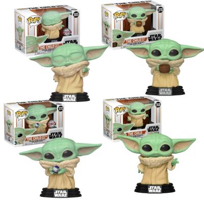 ZZOOI FUNKO POP Yoda Baby THE CHILD #368 #370 # 378 #379 with Pendant 398# Vinyl Figure Dolls  Toys Action Figure Toy