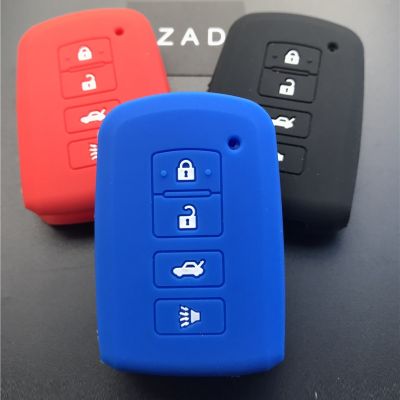 huawe ZAD Silicone Car Key Cover FOB Case For Toyota Camry RAV4 4 buttons Smart Remote Car Key Jacket Car-stying